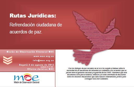 Presentación MOE: Rutas jurídicas para la refrendación ciudadana de Acuerdo de Paz