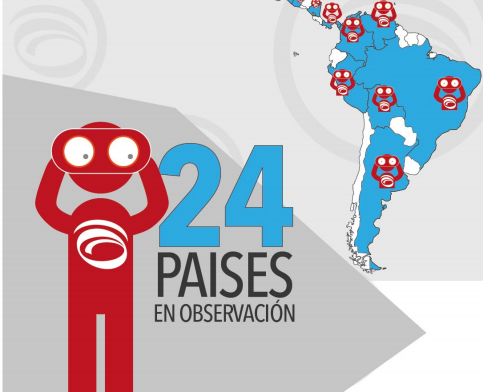 Infografía MOE- Mapa de Cubrimiento y Observación MOE Internacional: Embajadas y Consulados 2016