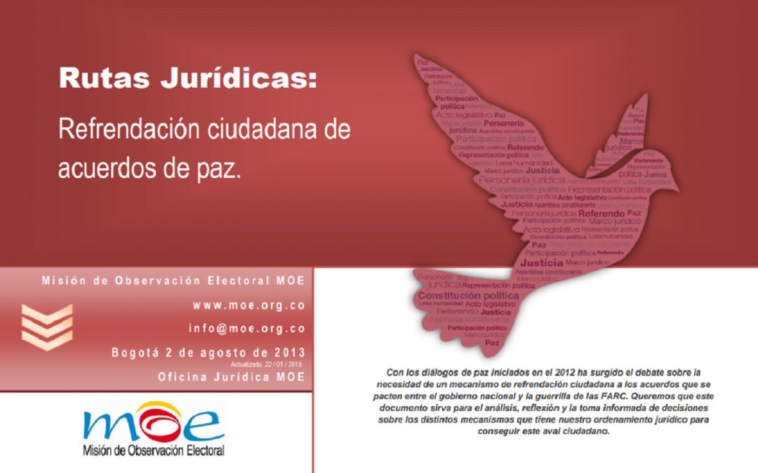 Rutas Jurídicas: Refrendación ciudadana de acuerdos de paz.