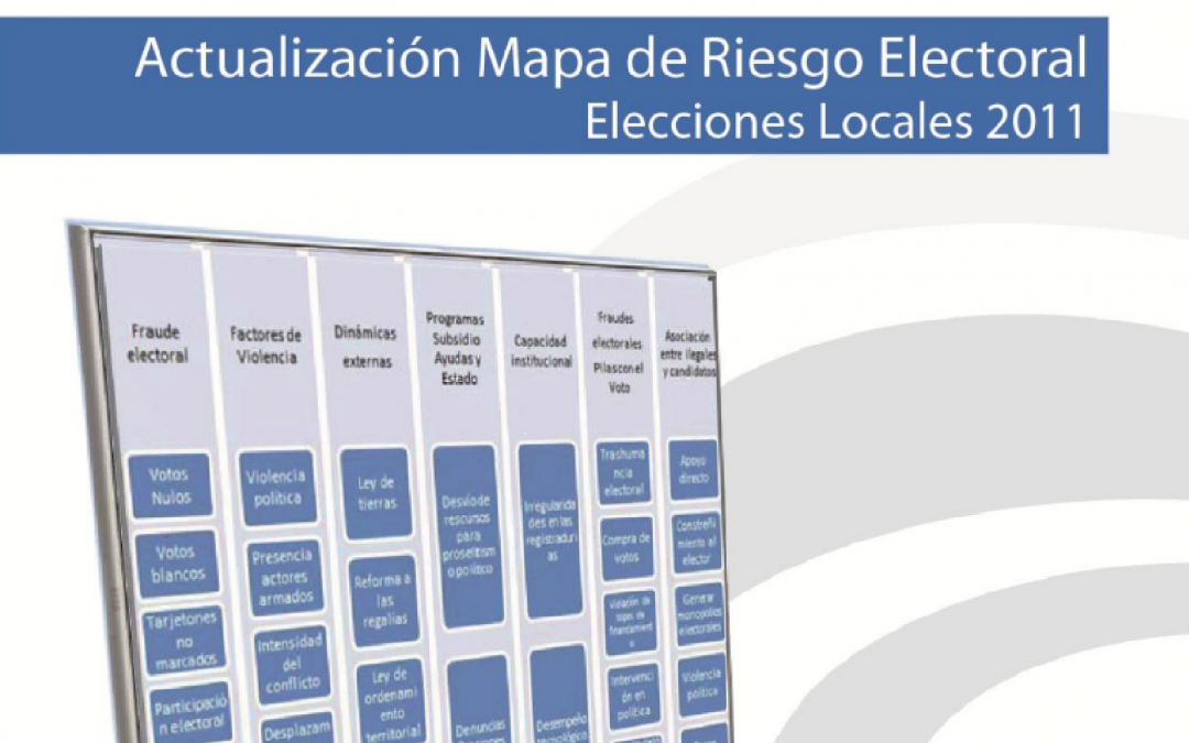 Actualización mapa de municipios en riesgo electoral 2011