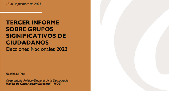 Tercer informe sobre grupos significativos de ciudadanos