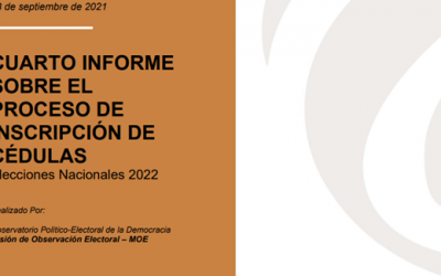 Cuarto informe sobre el proceso de inscripción de cédulas