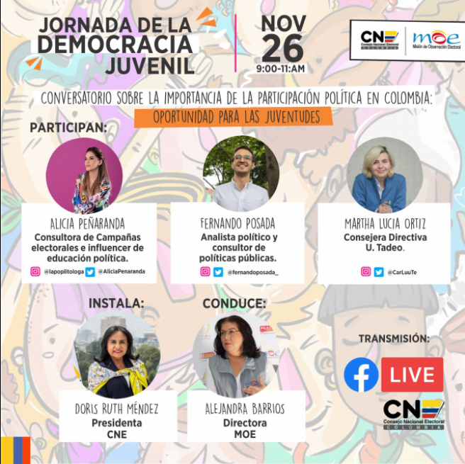 Jornada de la Ciudadanía y Democracia Juvenil un espacio de preparación para las elecciones del 5 de diciembre