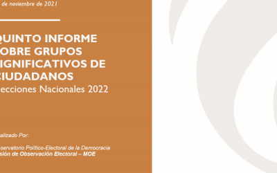 Quinto Informe Sobre Grupos Significativos De Ciudadanos