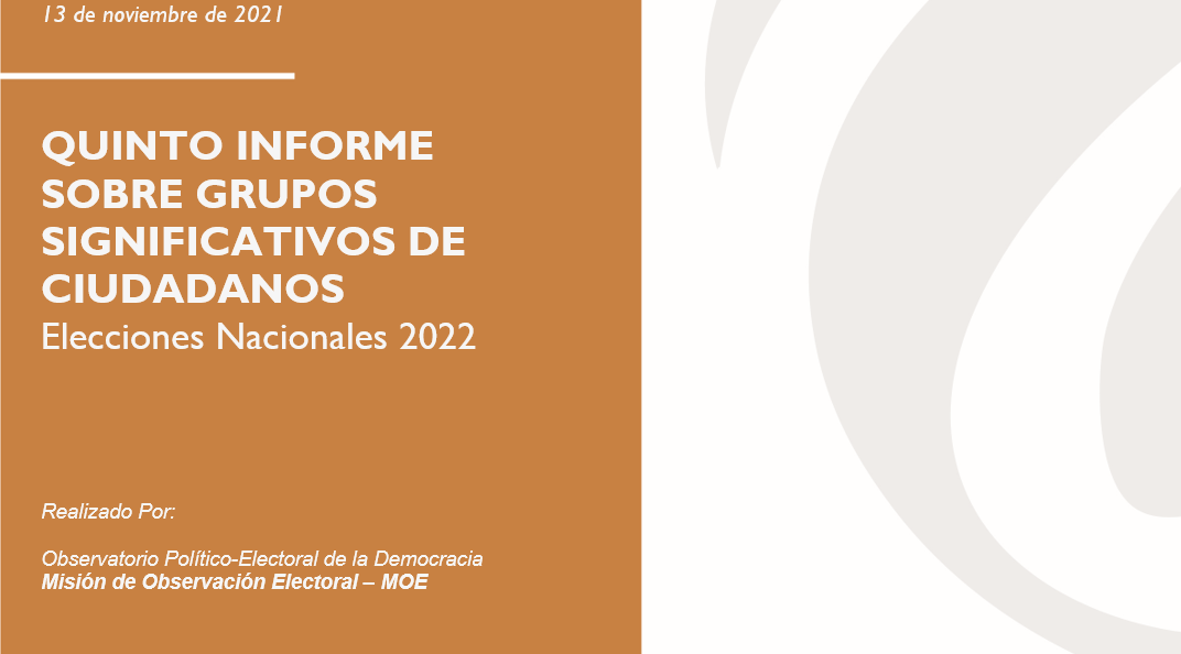 Quinto Informe Sobre Grupos Significativos De Ciudadanos