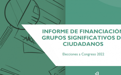Informe de financiación grupos significativos de ciudadanos