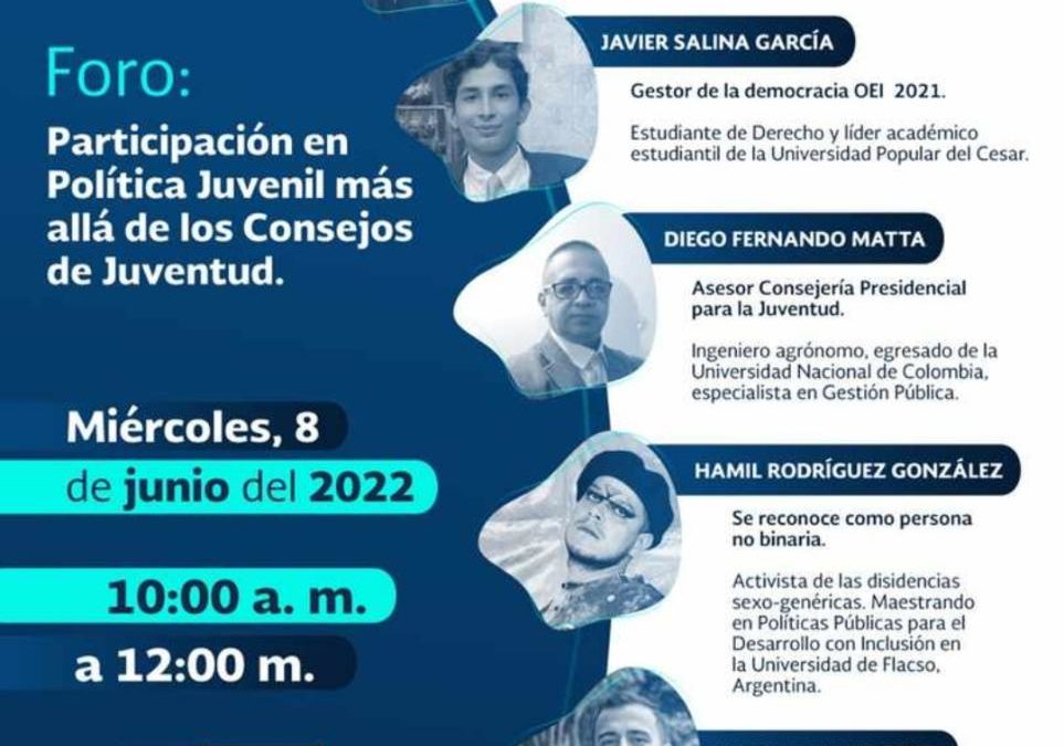 Foro “Sistema nacional de juventudes; más allá de los consejos municipales y locales de juventud”