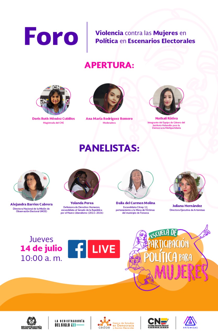 Participación en el Foro: Violencia contra las Mujeres en Política en Escenarios electorales