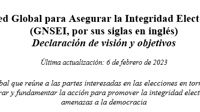 GNSEI – Declaración de visión y objetivos