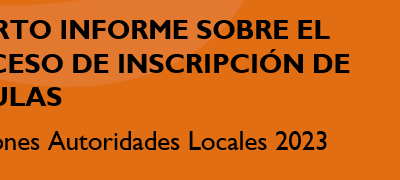 Cuarto informe sobre el proceso de inscripción de cédulas