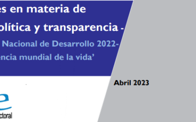Consideraciones en materia de participación política y transparencia – Proyecto de ley Plan Nacional de Desarrollo 2022- 2026 ‘Colombia potencia mundial de la vida’