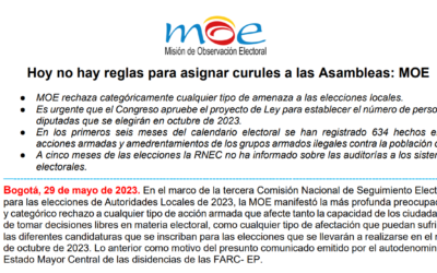Hoy no hay reglas para asignar curules a las Asambleas: MOE