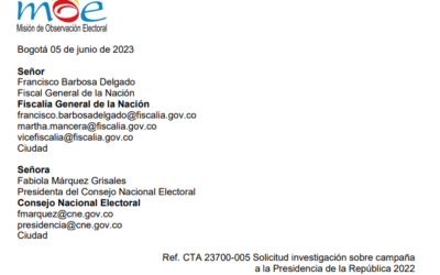 Solicitud investigación sobre campaña a la Presidencia de la República 2022