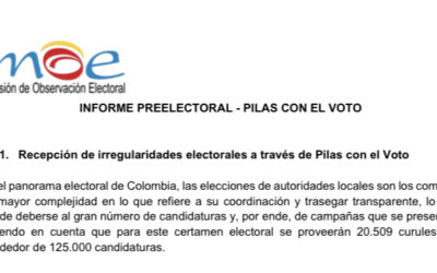 Informe preelectoral- Pilas con el voto