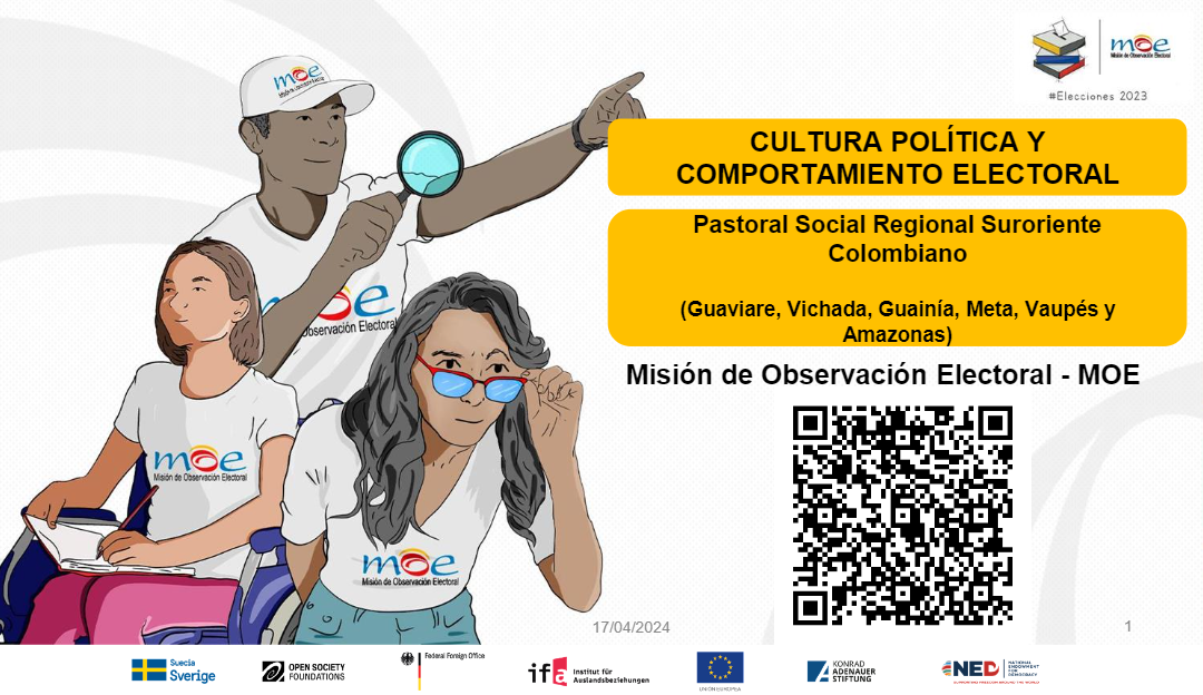 Presentación MOE: Cultura política y comportamiento electoral – Pastoral Social Regional Suroriente