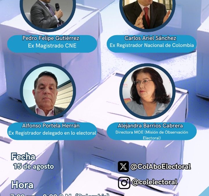 MOE participará del foro ‘Elecciones integrales: en los espejos de Colombia y Venezuela’, organizado por el Colegio de Abogados y Observatorio Electoral