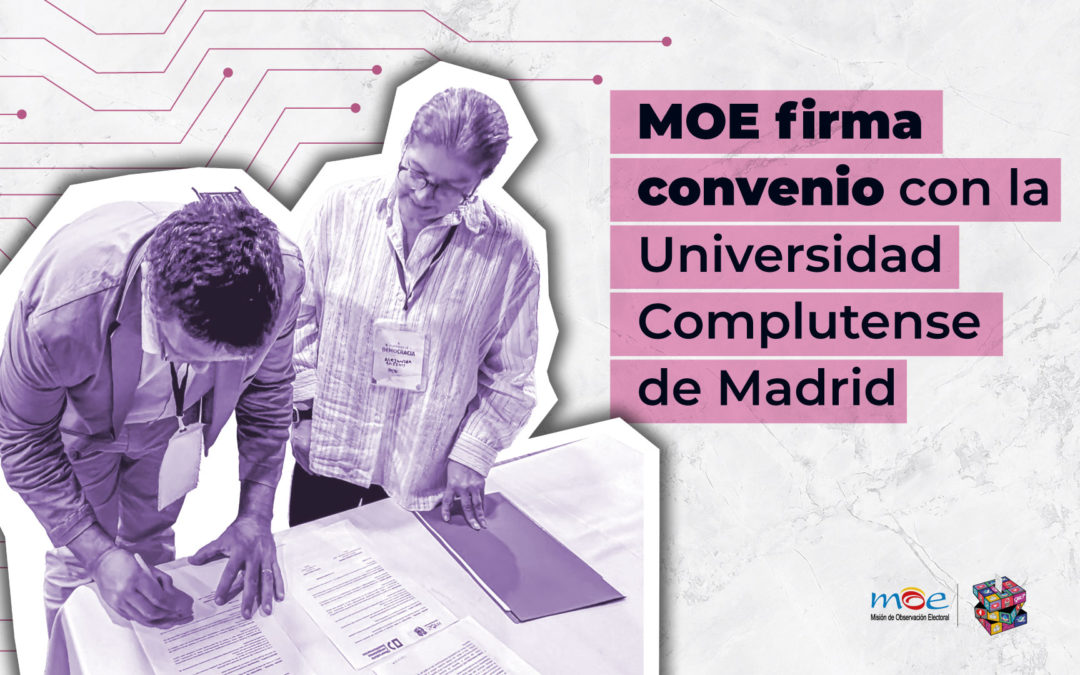 MOE y el Observatorio Complutense de la Desinformación firman convenio para monitorear la desinformación de cara las elecciones 2026