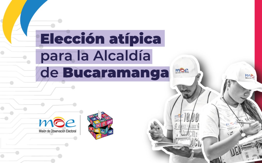 MOE desplegará observación en las elecciones atípicas para Alcaldía de Bucaramanga