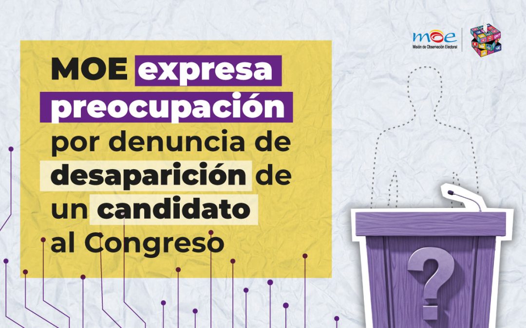 MOE reitera la importancia de acciones interinstitucionales coordinadas para garantizar la seguridad de los candidatos y evitar la intervención de funcionarios públicos en política