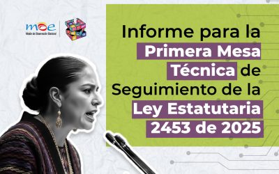 Informe para la Primera Mesa Técnica de Seguimiento de la Ley Estatutaria 2453 de 2025